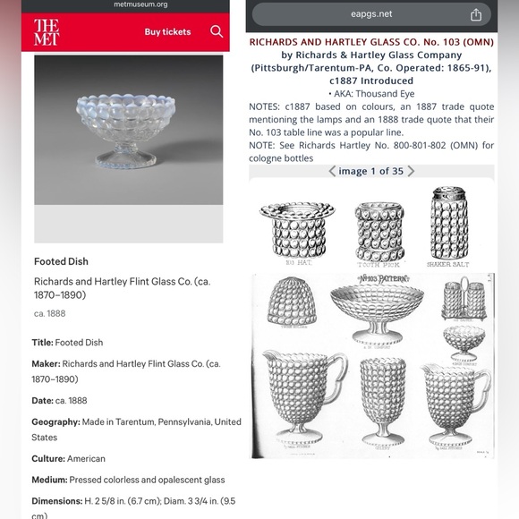 Vintage Footed Dishes x2 - Picture 16 of 16